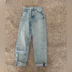 Zara Light Blue Straight Leg Jeans